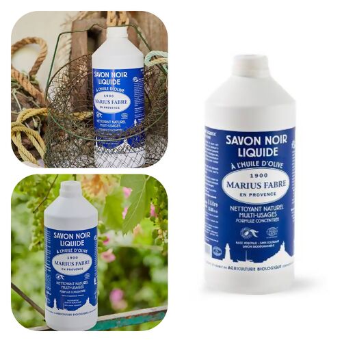 Savon noir liquide à l'huile d'olive, 1L