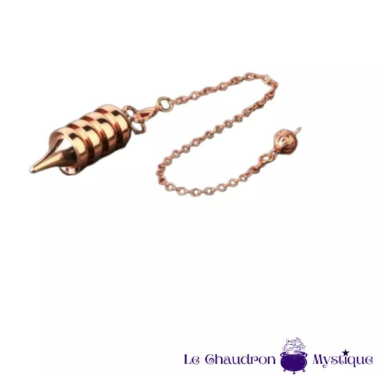 PENDULE STRIES METAL / ROSE GOLD