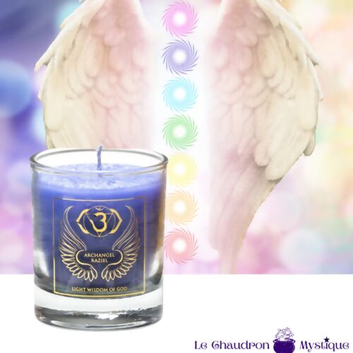 Bougie parfumée Archange RAZIEL & 6ème chakra Ajna